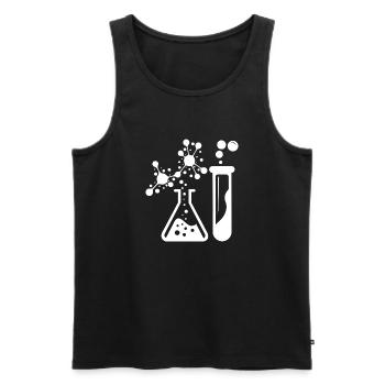 Neurones Chimie Science Tableau périodique Laboratoire - Débardeur bio Premium Homme - noir - Devant - AI Model Male 178 light (178cm)