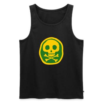 Schädel & Knochen - Männer Premium Bio Tank Top - Schwarz - Vorne - Michal (187cm)