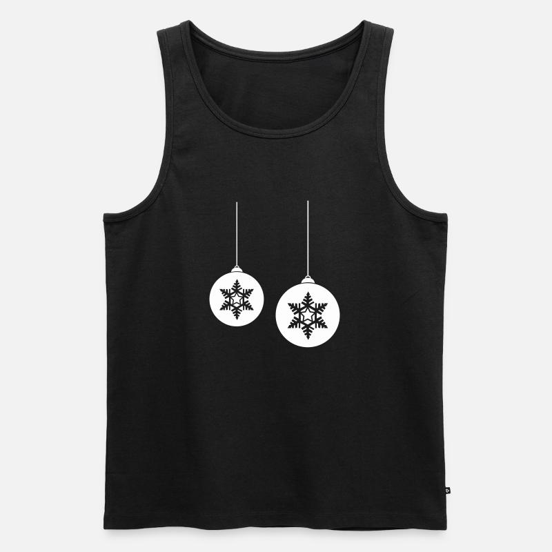 Weihnachtskugel stern 2 - Männer Premium Bio Tank Top - Schwarz