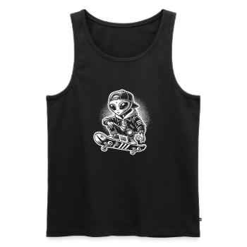 Skateboard - Men's Premium Organic Tank Top - black - Front - Michal (187cm)