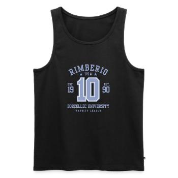 American Football - Männer Premium Bio Tank Top - Schwarz - Vorne - Michal (187cm)