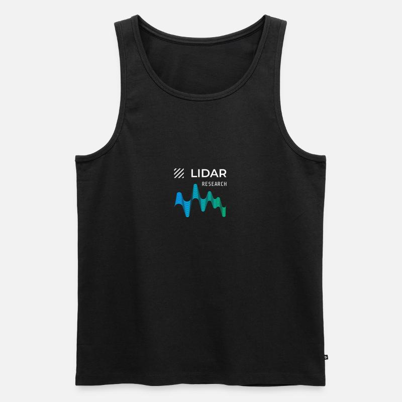 LIDAR-Lichterkennung und -entfernung - Männer Premium Bio Tank Top - Schwarz