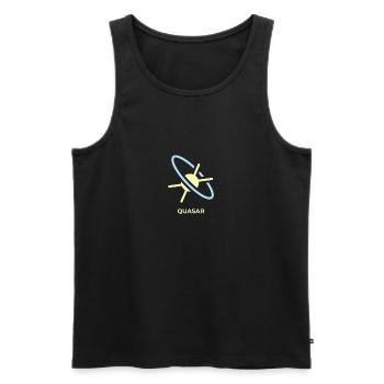Quasar Quasi stellare Radioquelle - Männer Premium Bio Tank Top - Schwarz - Vorne - AI Model Male 178 light (178cm)