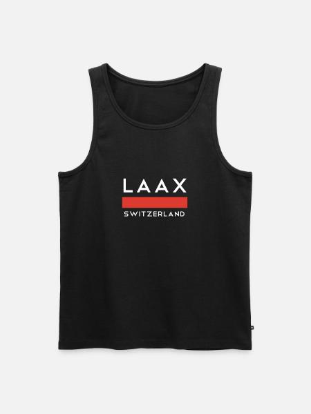 Laax - Männer Premium Bio Tank Top - Schwarz