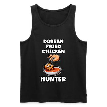 Korean Fried Chicken Chicken Wings Chicken Gift - Men's Premium Organic Tank Top - black - Front - Michal (187cm)