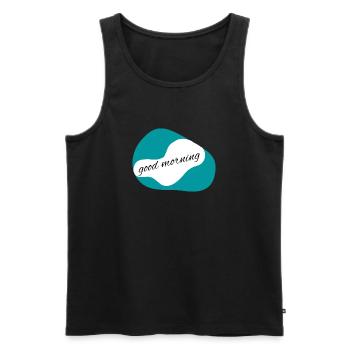 vêtements et accessoires - Débardeur bio Premium Homme - noir - Devant - Michal (187cm)