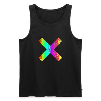 Cross - Men's Premium Organic Tank Top - black - Front - AI Model Male 178 light (178cm)