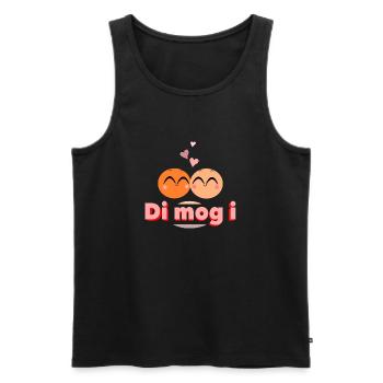 Di mog i *** <3 - Männer Premium Bio Tank Top - Schwarz - Vorne - AI Model Male 178 light (178cm)