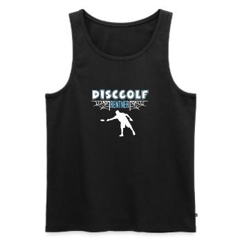 Discball Rentner Rente Ruhestand Discballer - Männer Premium Bio Tank Top - Schwarz - Vorne - AI Model Male 178 light (178cm)