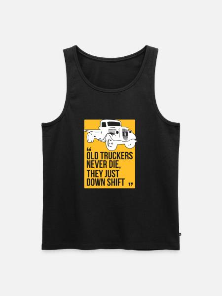 Old truckers - Men's Premium Organic Tank Top - black