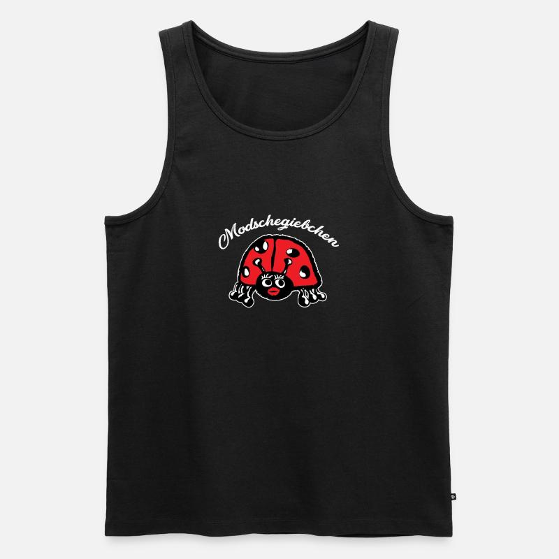 Modschegiebchen - Ladybug - Men's Premium Organic Tank Top - black