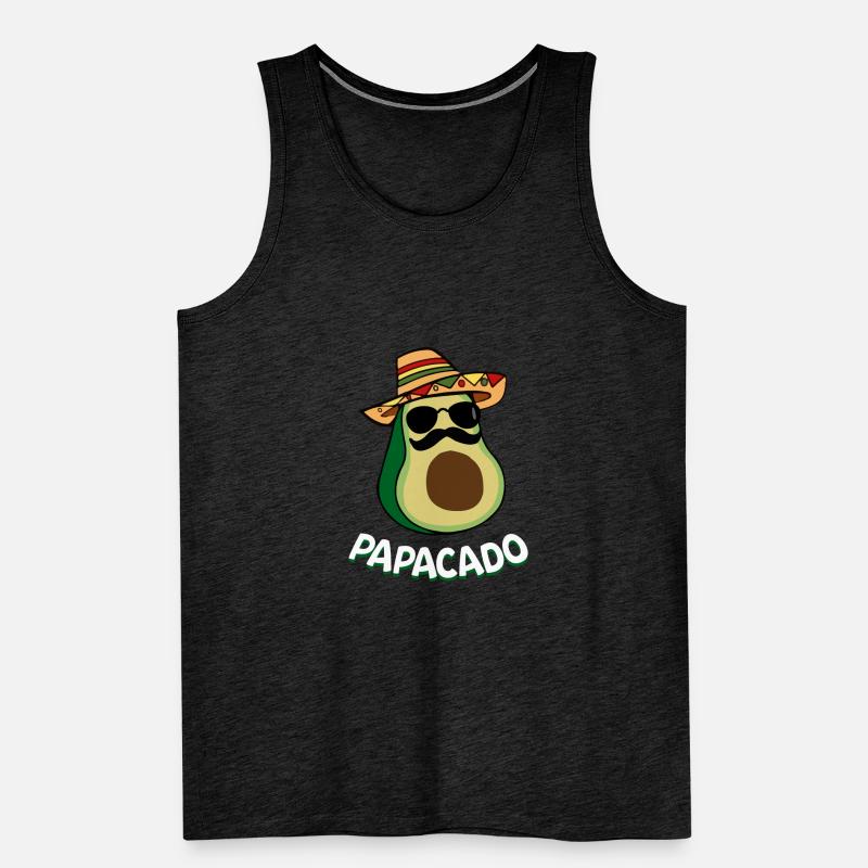 Papacado Geschenke für Werdender Vater oder Papa Männer Premium Bio Tank Top
