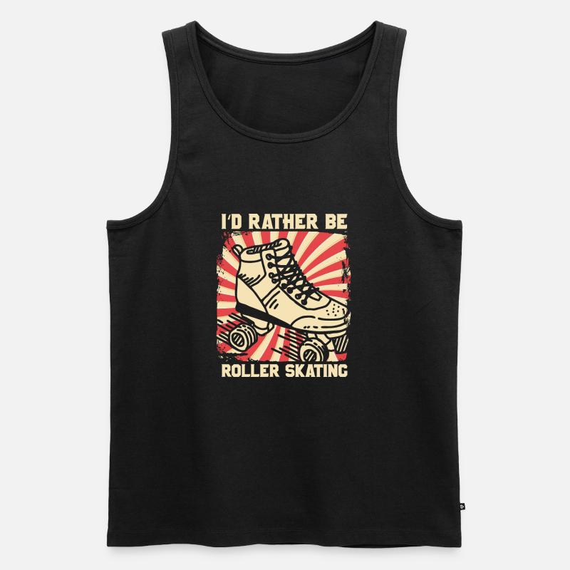 Rollschuhlaufen - Männer Premium Bio Tank Top - Schwarz