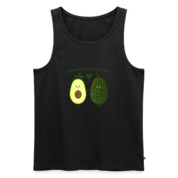 The free (b) - Men's Premium Organic Tank Top - black - Front - AI Model Male 178 light (178cm)