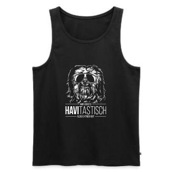 HAVITASTISCH Havaneser Hundespruch Hunde Wilsigns - Männer Premium Bio Tank Top - Schwarz - Vorne - Michal (187cm)