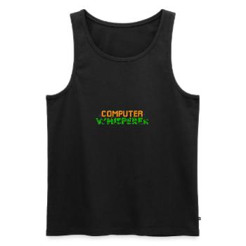 Computer Whisperer - Computer Science Programmer - Männer Premium Bio Tank Top - Schwarz - Vorne - Michal (187cm)