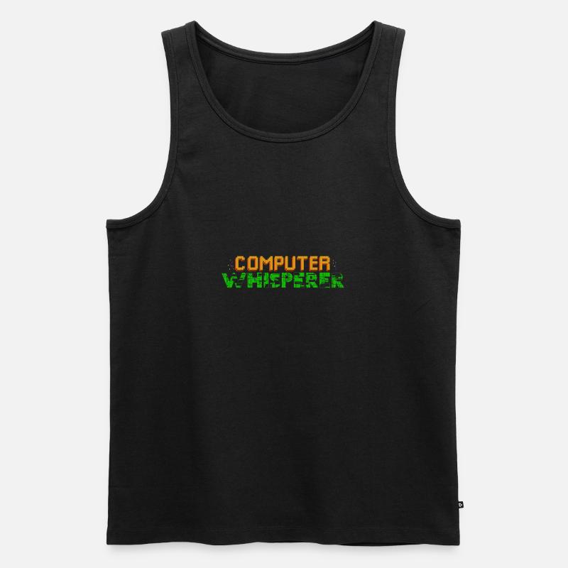 Computer Whisperer - Computer Science Programmer - Männer Premium Bio Tank Top - Schwarz