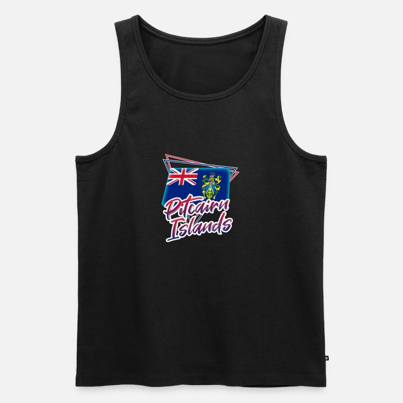 Pitcairninseln - Männer Premium Bio Tank Top - Schwarz