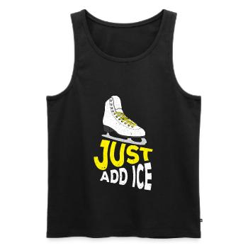 Ice Skating Figure Skating Skating Skating - Men's Premium Organic Tank Top - black - Front - AI Model Male 178 light (178cm)