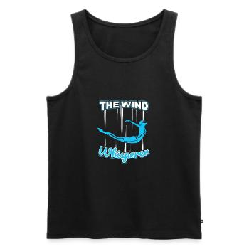 Vintage Funny Indoor Skydiving Gift for Skydivers - Men's Premium Organic Tank Top - black - Front - Michal (187cm)