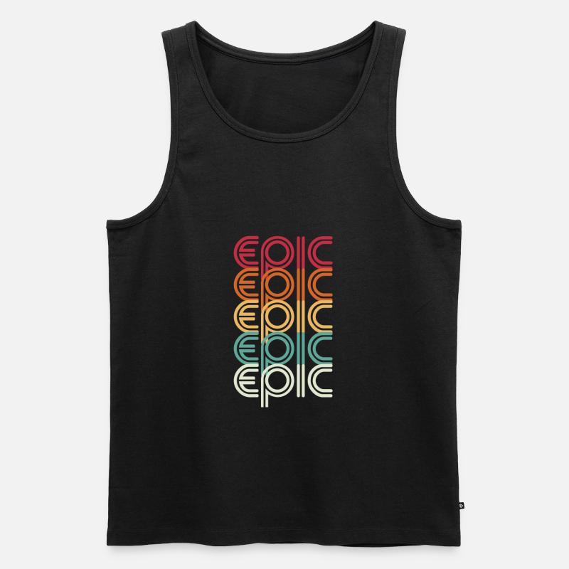 EPIC epic - Männer Premium Bio Tank Top - Schwarz
