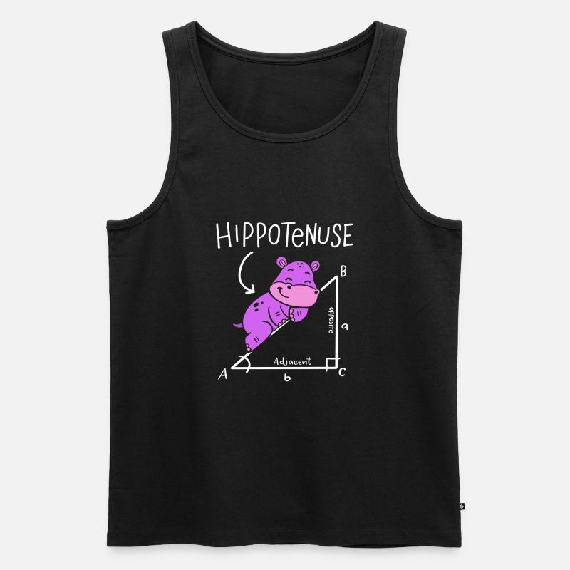 Hippoténuse Hypoténuse Triangle Géométrie Math - Débardeur bio Premium Homme - noir