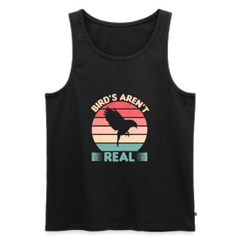 Vögel sind nicht wirklich lustig Vogelbeobachtung Vogelbeobachtung Vogelbeobachtung - Männer Premium Bio Tank Top - Schwarz - Vorne - AI Model Male 178 light (178cm)