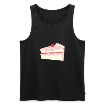 Cherry Cake - Débardeur bio Premium Homme - noir - Devant - AI Model Male 178 light (178cm)