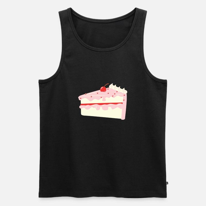 Cherry Cake - Männer Premium Bio Tank Top - Schwarz
