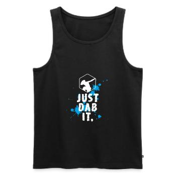dab spritzer dabbing touchdown just dab it fun coo - Männer Premium Bio Tank Top - Schwarz - Vorne - Michal (187cm)