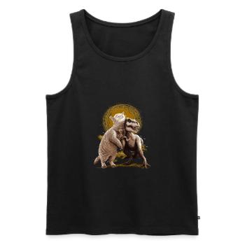 Tom and Scary - Männer Premium Bio Tank Top - Schwarz - Vorne - AI Model Male 178 light (178cm)