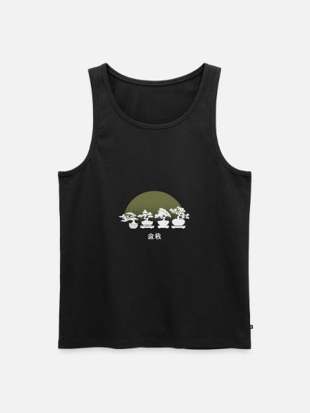 Bonsai T-Shirt Geschenk - Männer Premium Bio Tank Top - Schwarz