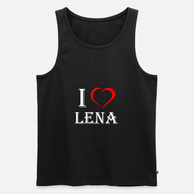 Lena - Ekologiczny tank top męski Premium - czarny