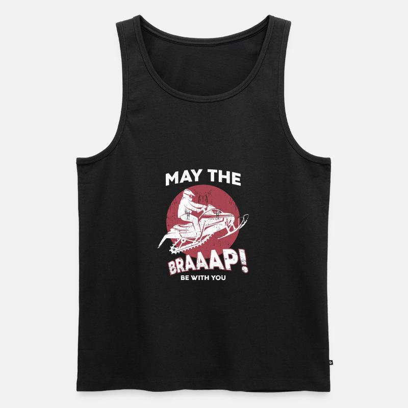 Schneemobil - Männer Premium Bio Tank Top - Schwarz