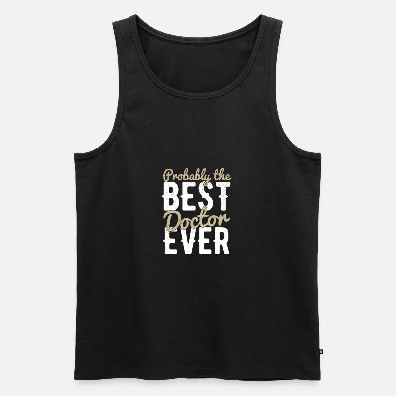 Arzt - Männer Premium Bio Tank Top - Schwarz