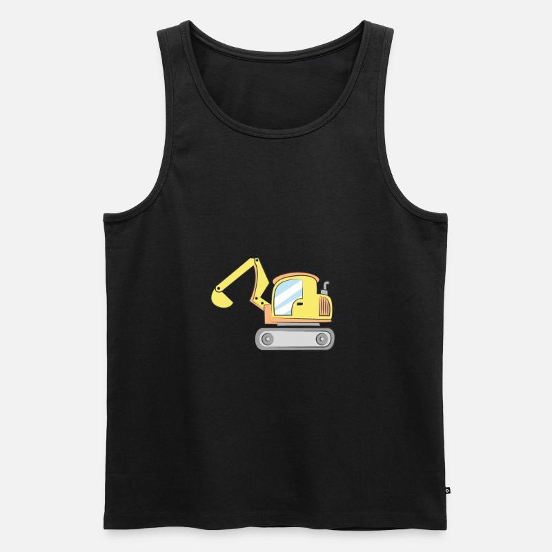 Bagger - Männer Premium Bio Tank Top - Schwarz