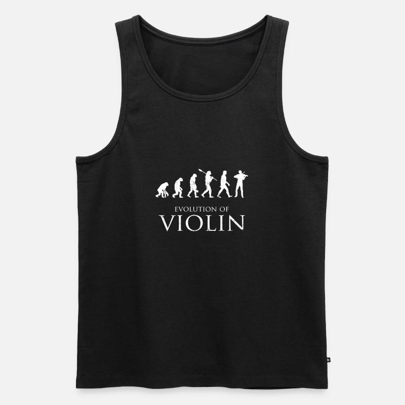 Evolution du violon - Débardeur bio Premium Homme - noir
