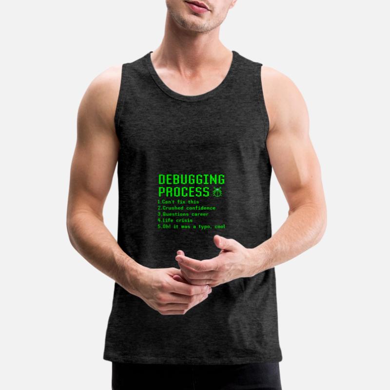 Debugging-Prozess Lustige Programmierer Coder Geschenkidee Männer Premium Bio Tank Top