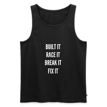 RC Auto Liebe Rennsport - Männer Premium Bio Tank Top - Schwarz - Vorne - AI Model Male 178 light (178cm)