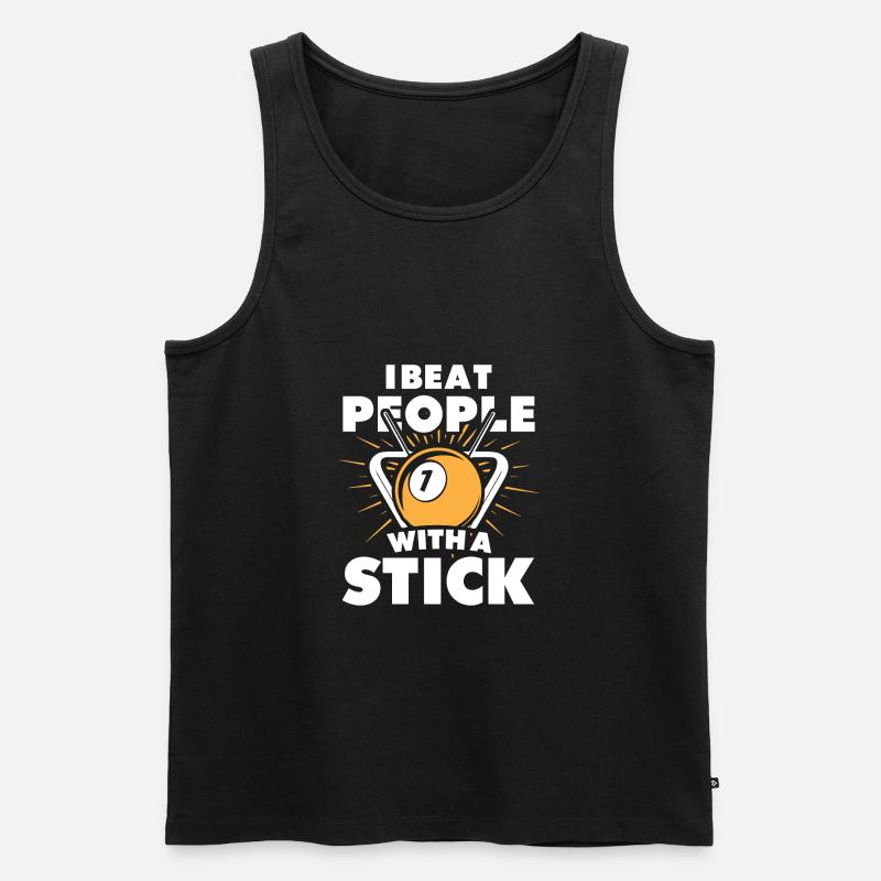 Billard - Männer Premium Bio Tank Top - Schwarz