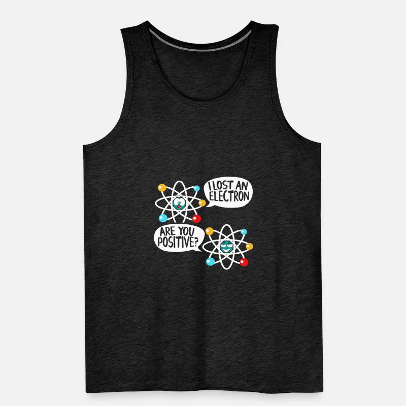 I Lost An Electron Physics Atom Physics Science Men's Premium Organic Tank Top