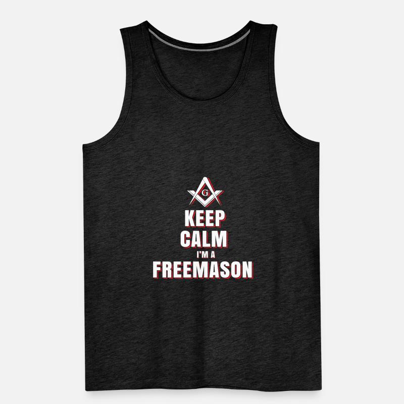 Keep Quiet Masonic Gift Men's Premium Organic Tank Top