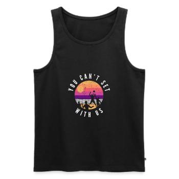 Beachvolleyball - Männer Premium Bio Tank Top - Schwarz - Vorne - Michal (187cm)