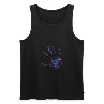 Handball - Men's Premium Organic Tank Top - black - Front - Michal (187cm)