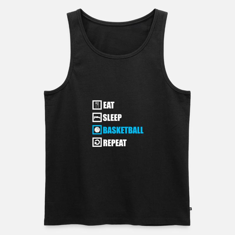 Basketball - Männer Premium Bio Tank Top - Schwarz