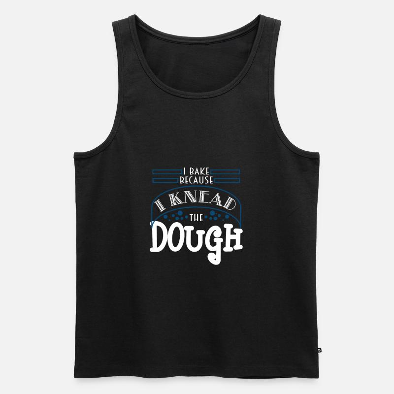 ich backe - Männer Premium Bio Tank Top - Schwarz