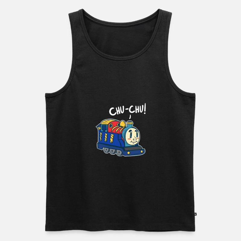 Zug - Männer Premium Bio Tank Top - Schwarz