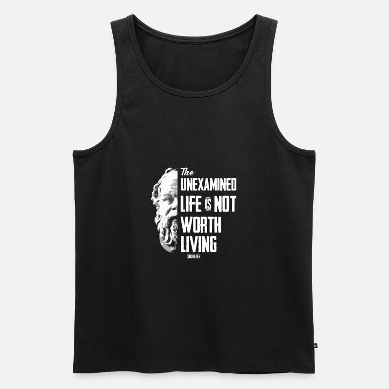Socrates - Männer Premium Bio Tank Top - Schwarz
