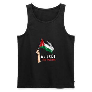 Palästina - Männer Premium Bio Tank Top - Schwarz - Vorne - Michal (187cm)