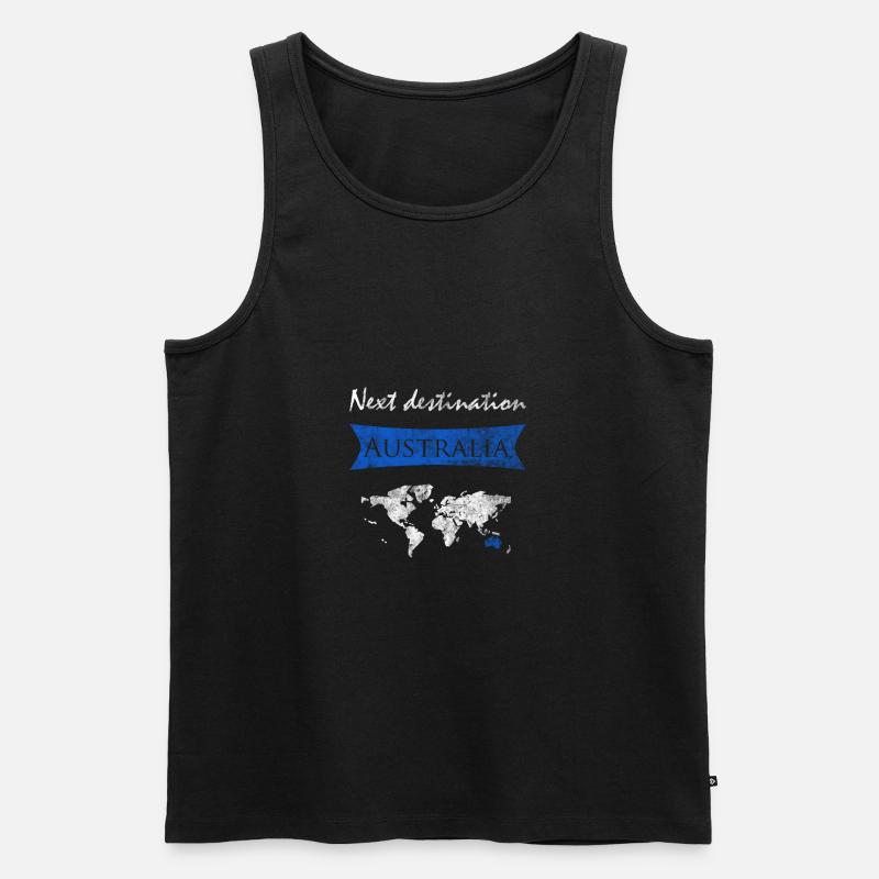 Australien - Männer Premium Bio Tank Top - Schwarz